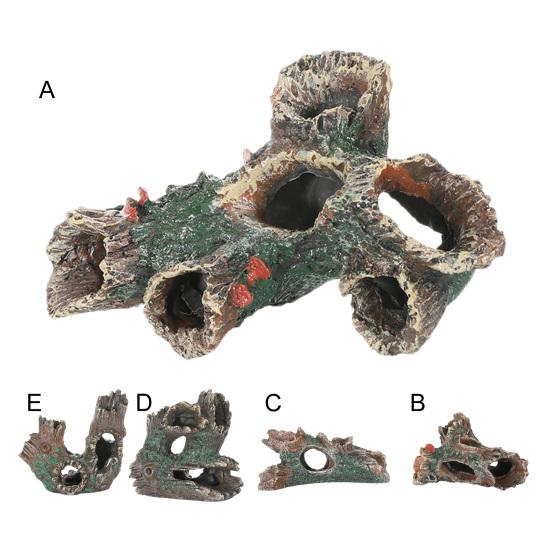 Искусственный корень дерева, изделия из смолы, имитация коряги, скрывающая пещеру, орнамент для аквариума