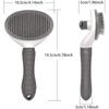 Cat Grooming Brush, Self Cleaning Slicker Brushes for Dogs Cats Pet Grooming Brush Tool Gently Removes Loose Undercoat