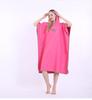 Пончо-халат с капюшоном для пляжа - Абсорбирующее носимое полотенце для переодевания