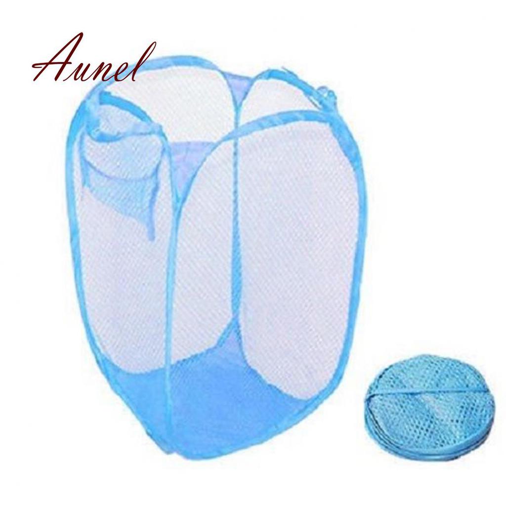 Laundry Bag Net Washing Folding Laundry Basket Bag Bin Gift Basket Storage