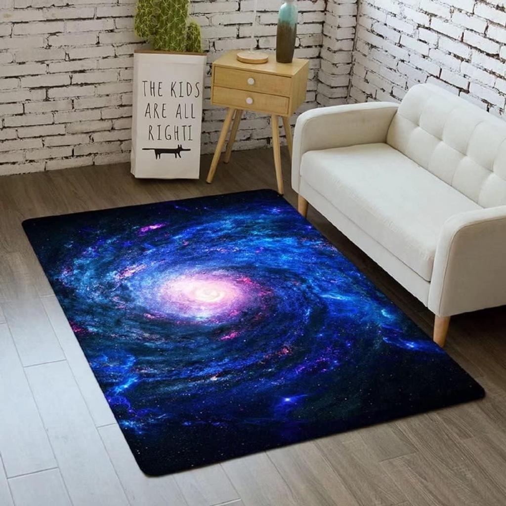 3D Галактика Ковер Космос Кухонный Коврик для Детской Комнаты Мальчика Нескользящий Ковер для Ползания в Детской Игровые Коврики для Столовой