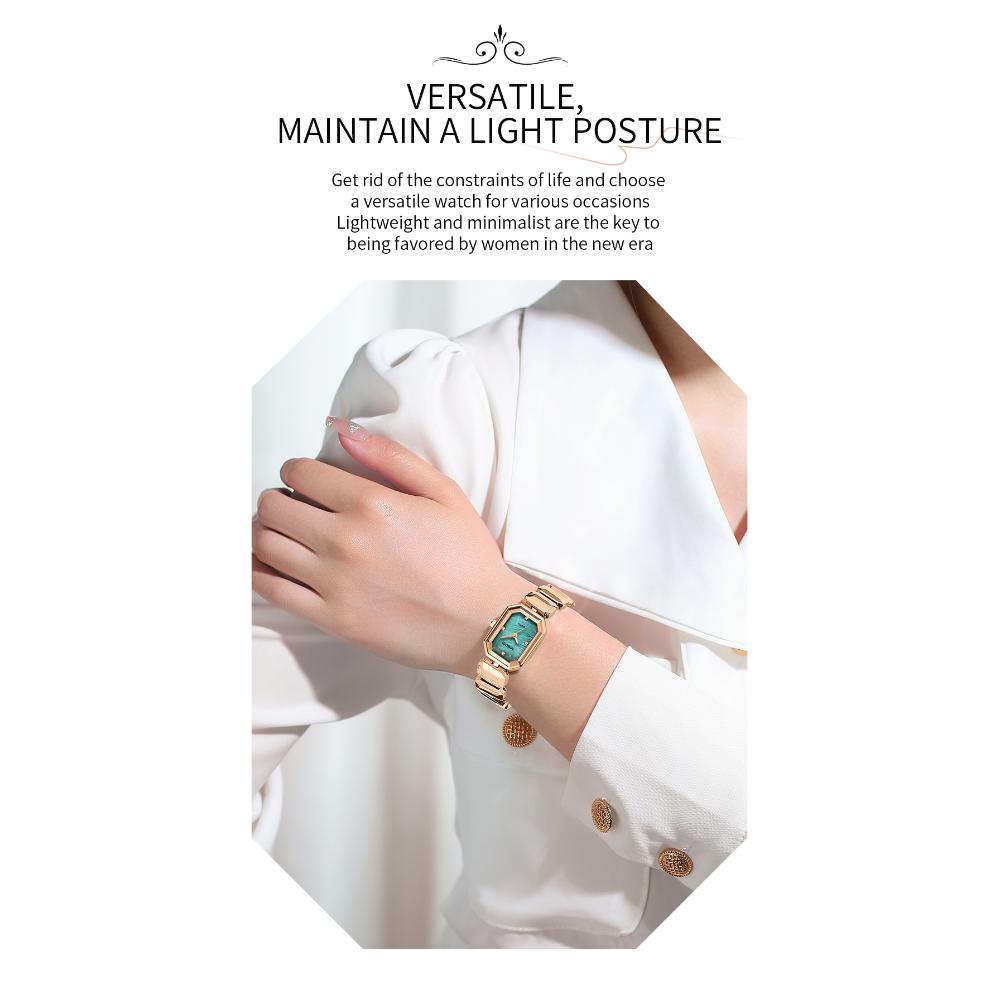 NIBOSI Элегантные водонепроницаемые женские кварцевые часы из нержавеющей стали с прямоугольным циферблатом и датой наручные часы для женщин с бриллиантами наручные часы