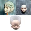 3D голова куклы, детское лицо, силиконовая форма, мыло ручной работы, глина, пластырь, форма для помадки, шоколада, печенья, сахара, ремесло, сделай сам