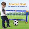 Складной мини-футбольный мяч, пластиковый съемный комплект сетки для ворот, высокопрочный детский подарок на день рождения для дома и улицы