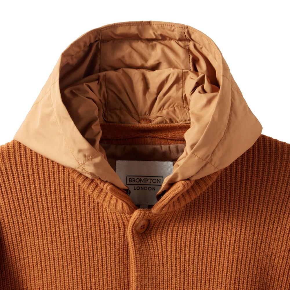 Brompton London Hood Detachable Hybrid Cardigan - Orange (P244Ucd403)