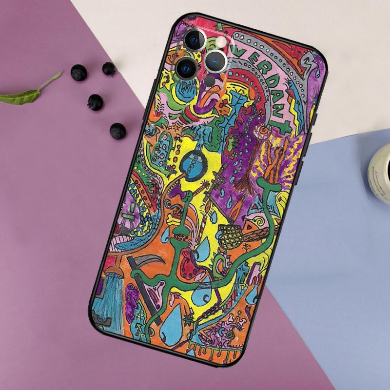 Indie Hippie Art Phone Case For iPhone 17 16 15 14 11 12 13 Pro Max Plus 12 13 mini 16e 17 Air Bumper Cover