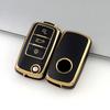 WMNC2 Tpu Car Key Case for VW Volkswagen Polo Tiguan Passat Golf Jetta Lavida Skoda Octavia 3 Buttons Full Cover Protection Shell Bag