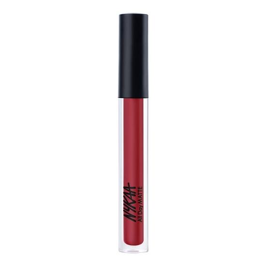Nykaa All Day Matte Waterproof, Transfer Proof, Mask Proof, 12H Liquid Lipstick - Boss Babe