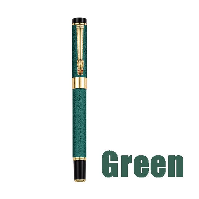 Бизнес-металлические цвета, авторучки для подписи, 0,38/1,0 мм, сменные чернильные ручки, модные матовые письменные школьные подарки, канцелярские принадлежности