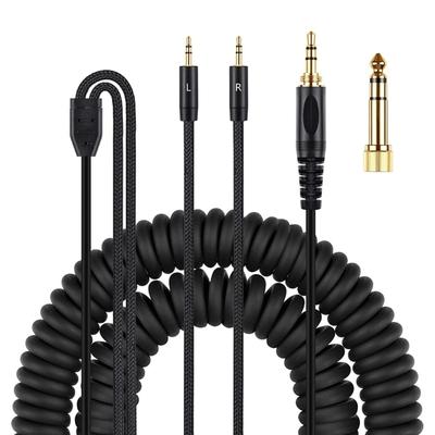 Прочный подпружиненный шнур наушников для DENON AH-D7100 7200 D600 D9200 5200 Превосходное качество звука и удобство ношения
