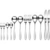 Corporation Dinner Cutlery Set, 12 Pieces (6 Types), Dishwasher and Dryer Safe, Serves 2, Stainless Steel, Spoons, Forks, Knives
