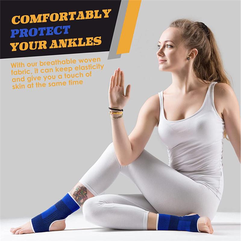 1 Pair Super Soft Ankle Support Protection Gym Running Protection Foot Bandage Elastic Ankle Brace Guard Sport Fitness Support