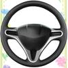 Чехол на руль автомобиля Удобный Дышащий Кожаный Для Honda Civic 8 2006-20011 Оплетка на руль Автомобильный аксессуар