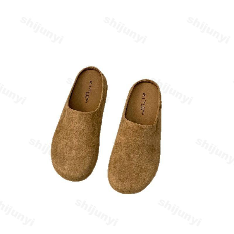 Мода 2025 Весна Лето Новая Женская Обувь Модные Нескользящие Балетки Мягкая Подошва Слипоны Удобные Повседневные Шлепанцы для Женщин