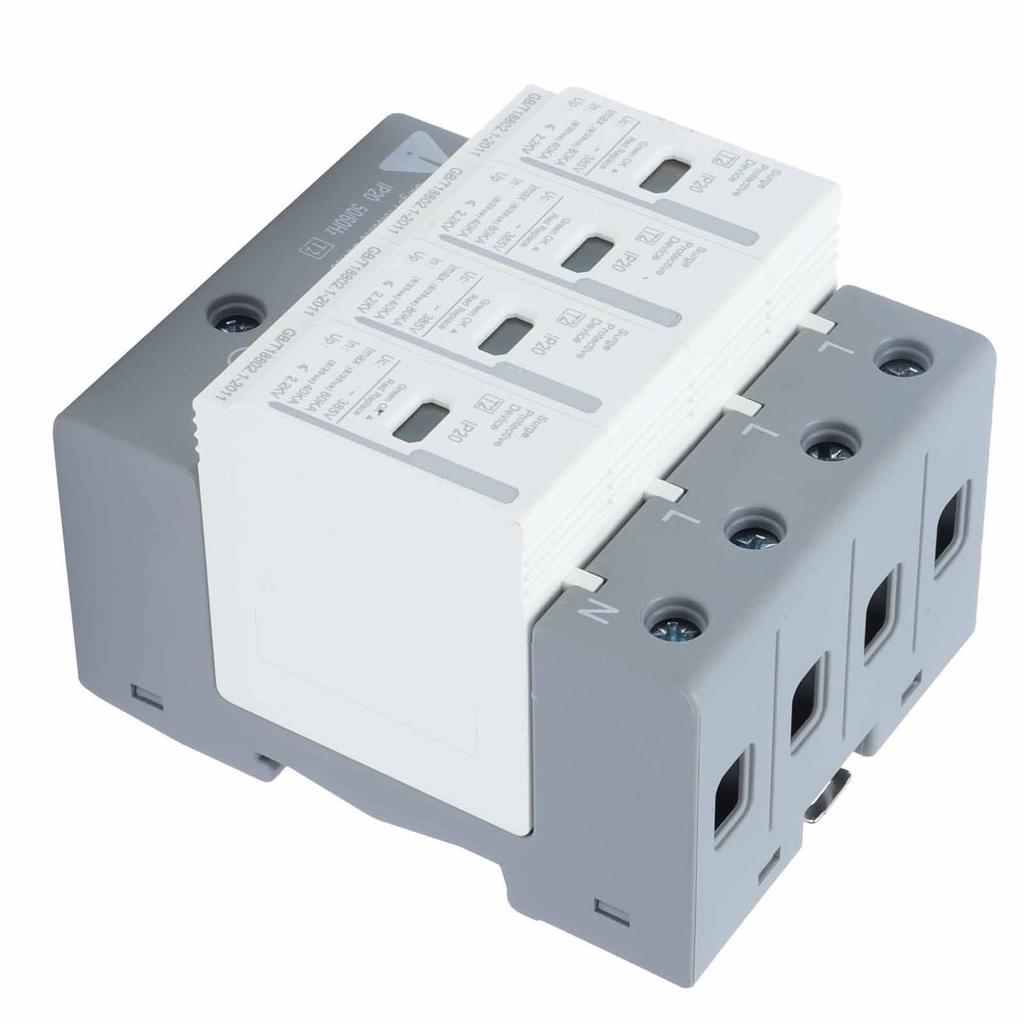 Устройства защиты от импульсных перенапряжений BERM Защитник от импульсных перенапряжений 4P 80 кА УЗИП 2 уровень BEMLY80 220 В/380 В