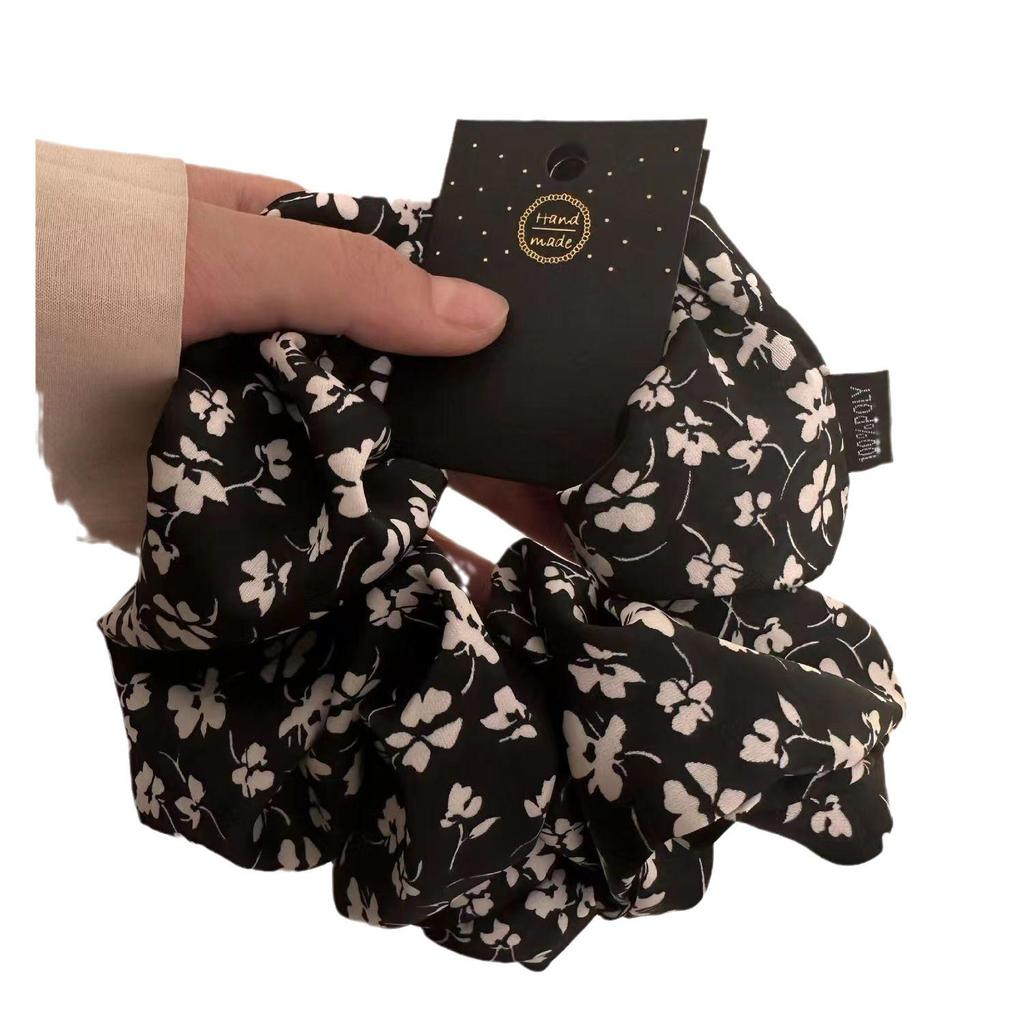 Korean Retro Floral Ponytail Hair Tie - Versatile, Elegant, and Exquisite Hair Accessory