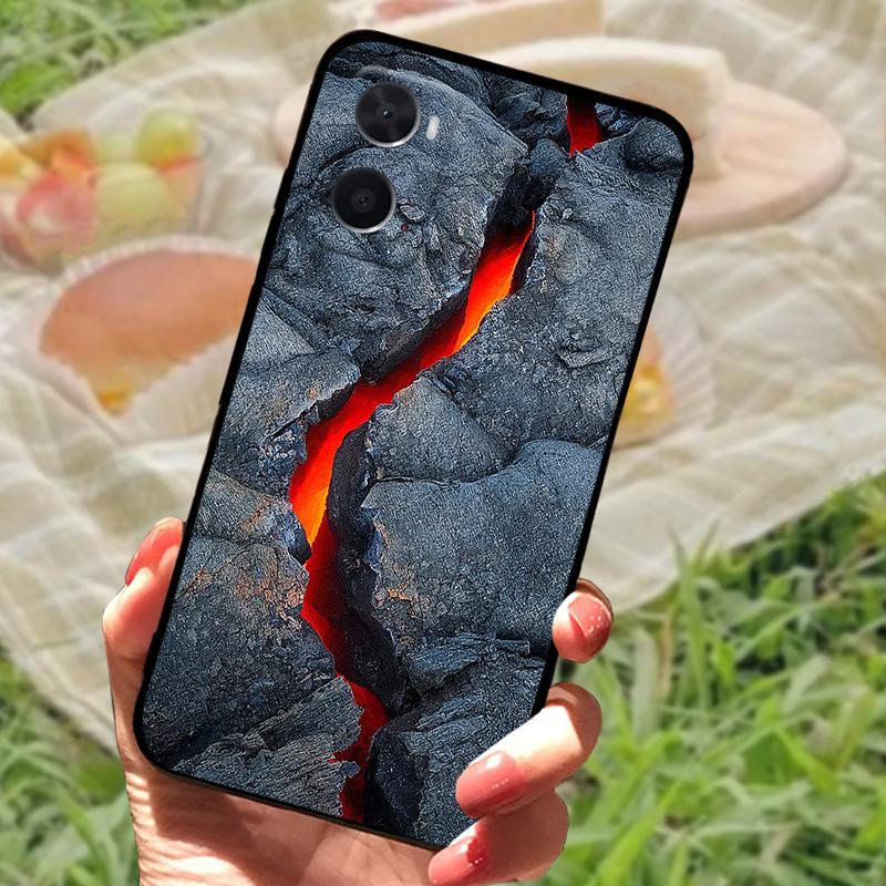 Чехол для OPPO A96 A36 A76 4G, противоударный задний мягкий чехол из ТПУ для телефонов OPPO A96 A36 A76 4G, роскошный черный защитный Fundas