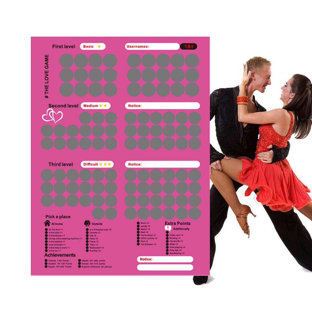 Valentine's Day Scratch Off 14 Things I Love About You 14 Things Option Customized DIY