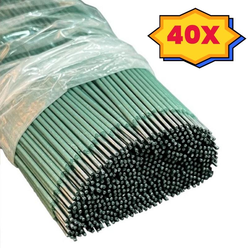 10/40Pcs Arc Welding Rods Stick Electrodes 2.0mm Mild Steel Carbon Steel E6013 J422 All Position General Purpose Farm Rod Repair