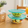 Food Protector Silicone Bowl Cover Reusable Multi-Size Storage Lids Set Dishwasher Covers for Kitchen Picnic Safe Eco-Friendly Fresh Bowls Cups Mugs