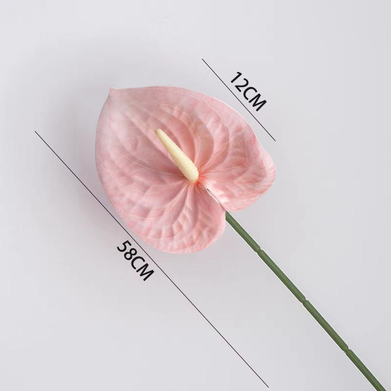 1/5/10Pcs Artificial Palm Flamingo Palm Silk Flower Wedding Flower Arrangement Long Branch Fake Flowers Home Wedding Decoration