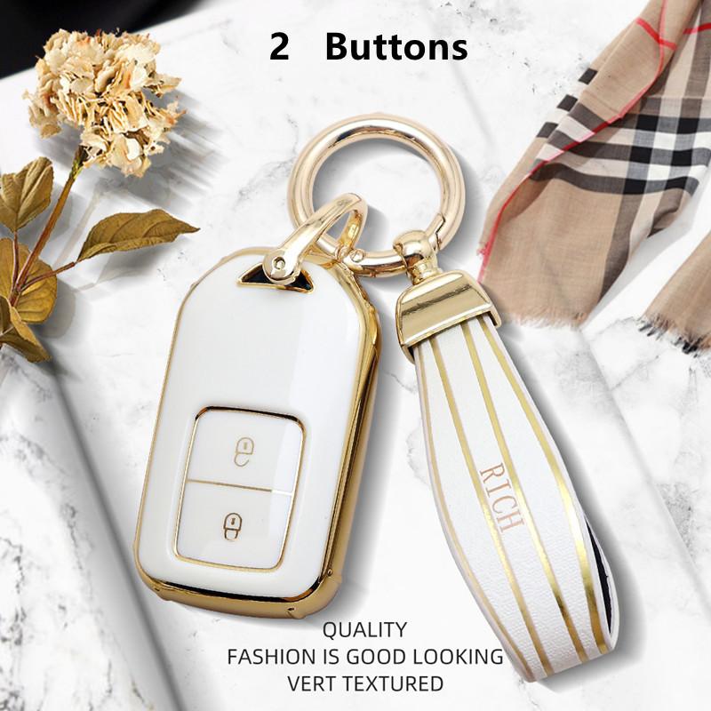 Роскошный чехол для дистанционного ключа для Honda CRV Fit Civic Accord HRV City Odyssey XRV Pilot Jazz Jade Vezel Crider Car