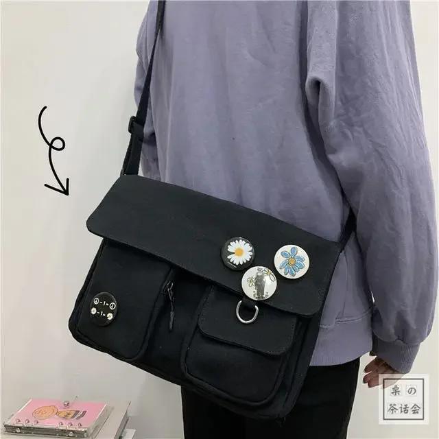 Woman Packet Fashion Shoulder Bag Women Canvas Messenger Bag Youth Ladies Student Large Capacity Female Crossbody Bags