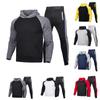 Men's Winter Sport Wear Tracksuit Clothes Outfits Set Sweatshirt+Long Sweatpants