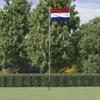 VidaXL Flag of the Netherlands and Pole 6.23 M Aluminum 3147086