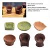 Bamboo Basket Chair Dustpan Dollhouse Simulation Decoration' Dollhouse Miniature Furniture Resin
