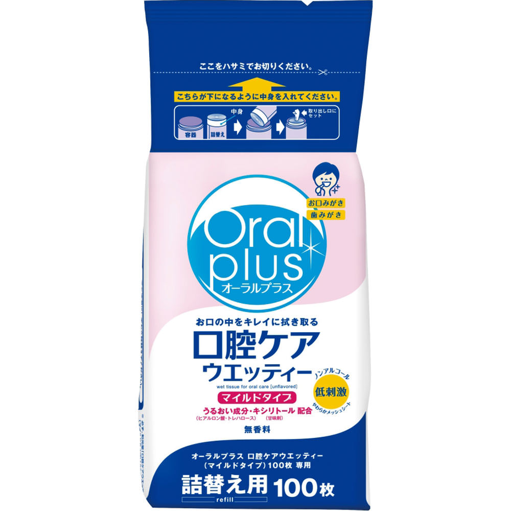 Wako-do Oral Plus Oral Care Wetties Мягкие сменные салфетки 100 листов Влажные салфетки Влажные салфетки