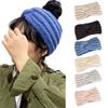 Women Winter Headband Solid Color Twist Decor Knitted Hair Band Warm Comfortable Ear Warmer Hair Accessory