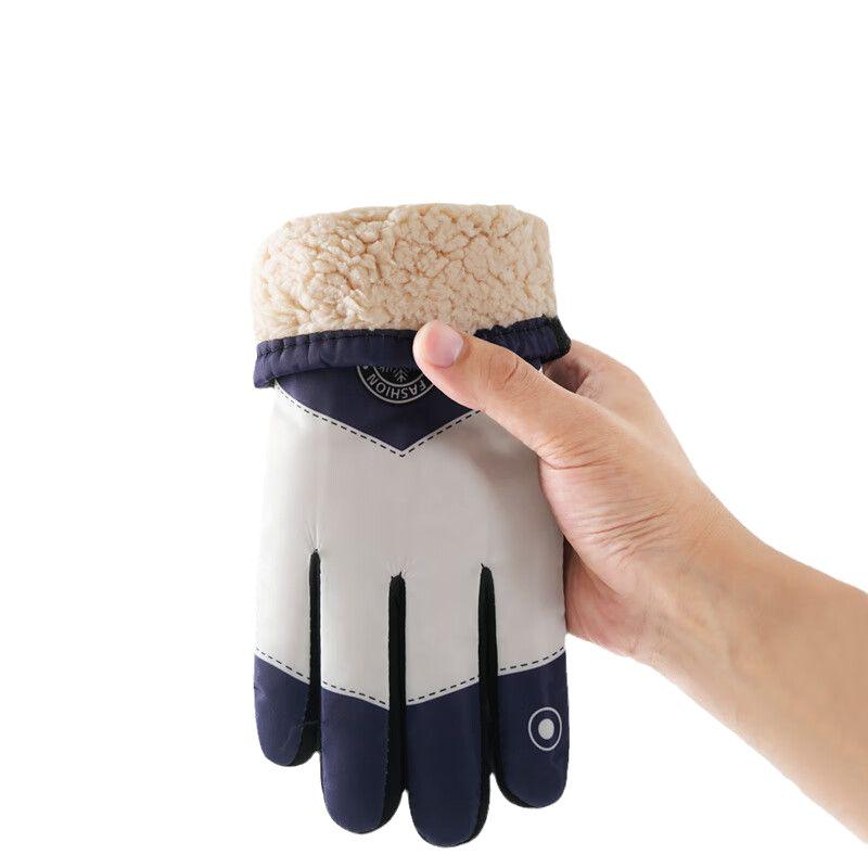 Зимние сенсорные лыжные перчатки 2024 года: Унисекс, с бархатной подкладкой, плотный, теплый для электромобилей и езды на велосипеде на открытом воздухе