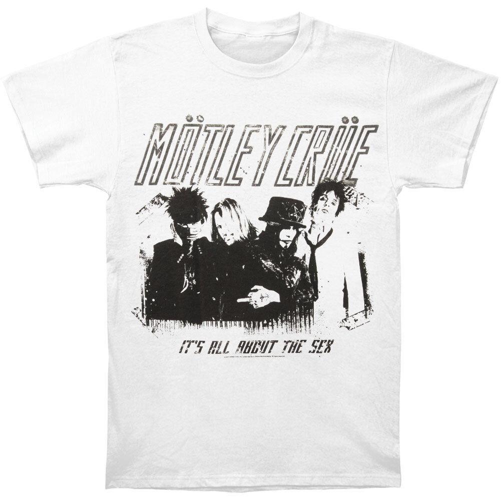 Motley Crue Unisex Adult Stencil T-Shirt