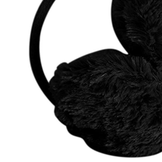 Мягкие теплые однотонные плюшевые вязаные наушники для улицы