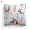 45*45cm Decorative Cushion Cover Christmas Santa Claus Pillow Cover Christmas Decoration Pillowcase Cushions For Sofa Home Gifts