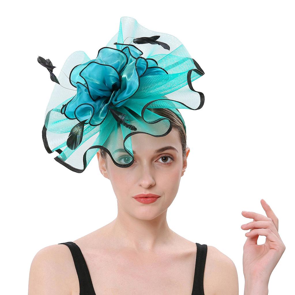 Женщины Девушки Сетка Чародеи Шляпа Коктейльная Вечеринка Оголовье Головной Убор Свадебная Шляпа