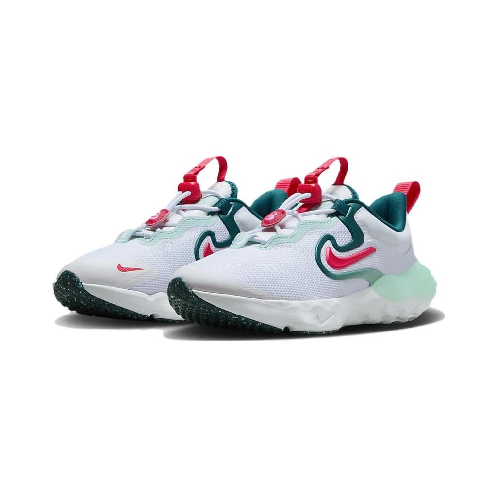 (PS) Nike Run Flow Easy On/Off Shoes 'White Jade Ice' Kids' DR0471-101