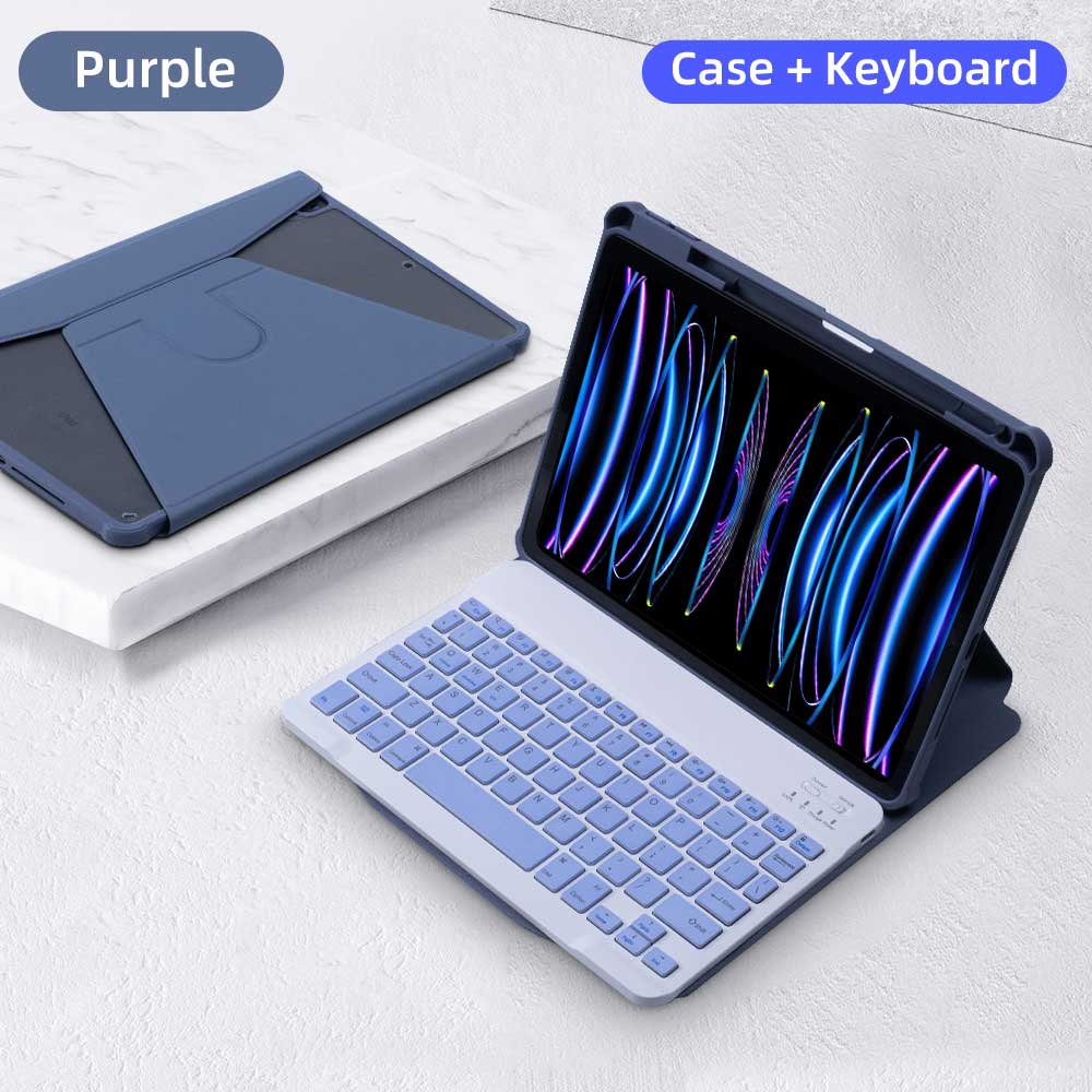 Магнитный чехол-клавиатура для iPad Pro 11 Air 4/5 10.9 10-го 10.5 10.2 9/8/7-го поколения Прозрачный чехол с клавиатурой и мышью