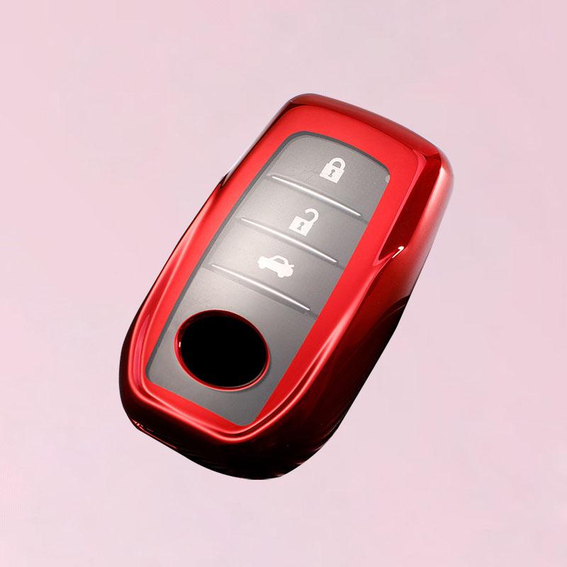 Чехол для ключа из ТПУ Держатель для ключа Чехол для ключа Для Toyota Hilux Fortuner Land Cruiser Prado Camry Coralla Crown RAV4 Highland LC TLK Yaris