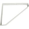 TRUSCO Triangular Shelf Heavy-Duty Bracket, White, 250mm, SLT-250-W