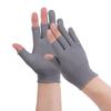 Pureseek Рабочие перчатки без пальцев для садоводства 12 пар перчаток с тремя пальцами, Перчатки, Нескользящие, (Серый)