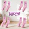 Kpop Охотники на демонов Носки с буквами от A до Z Мягкие Толстые Теплые Студенческие Для уличного спорта В холодное время года Тепло Носки до середины голени Для девочек Подарок на день рождения