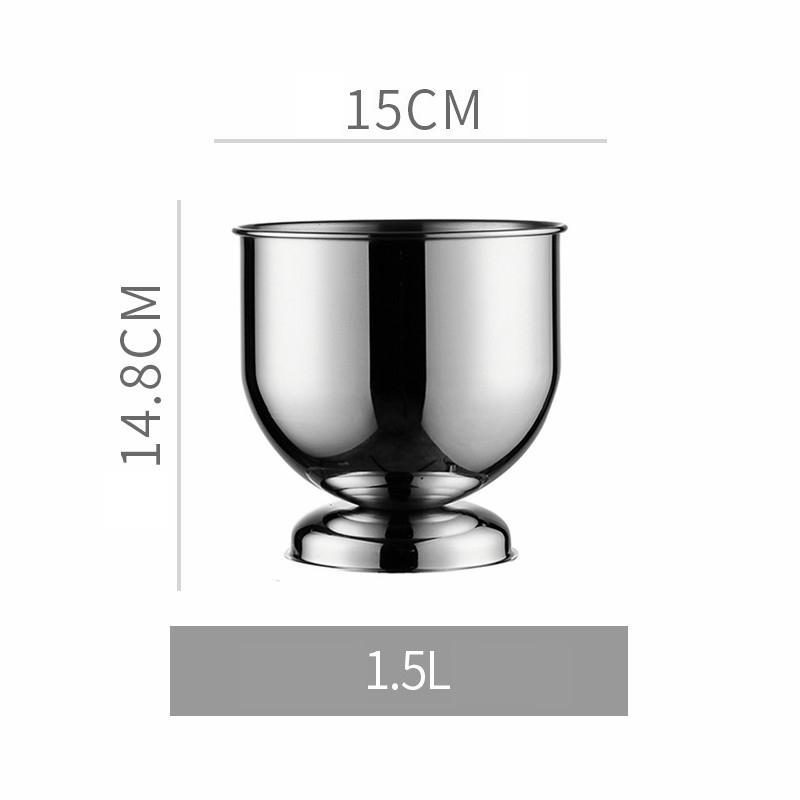 Шампанское, охлажденное вино, пиво, красное вино, куб, бар, КТВ, ведро с двумя ручками, золотое, золотое, толстое, с головой тигра, ведро для льда, шампанское