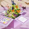 3D Patterns 3D Pop Up Greeting Card Paper Purple Butterfly Gift Box  Home Ornaments