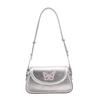 IELGY French Niche High-end Underarm Bag, Fashionable Butterfly Small Square Bag, Versatile Single Shoulder Oblique Span Bag