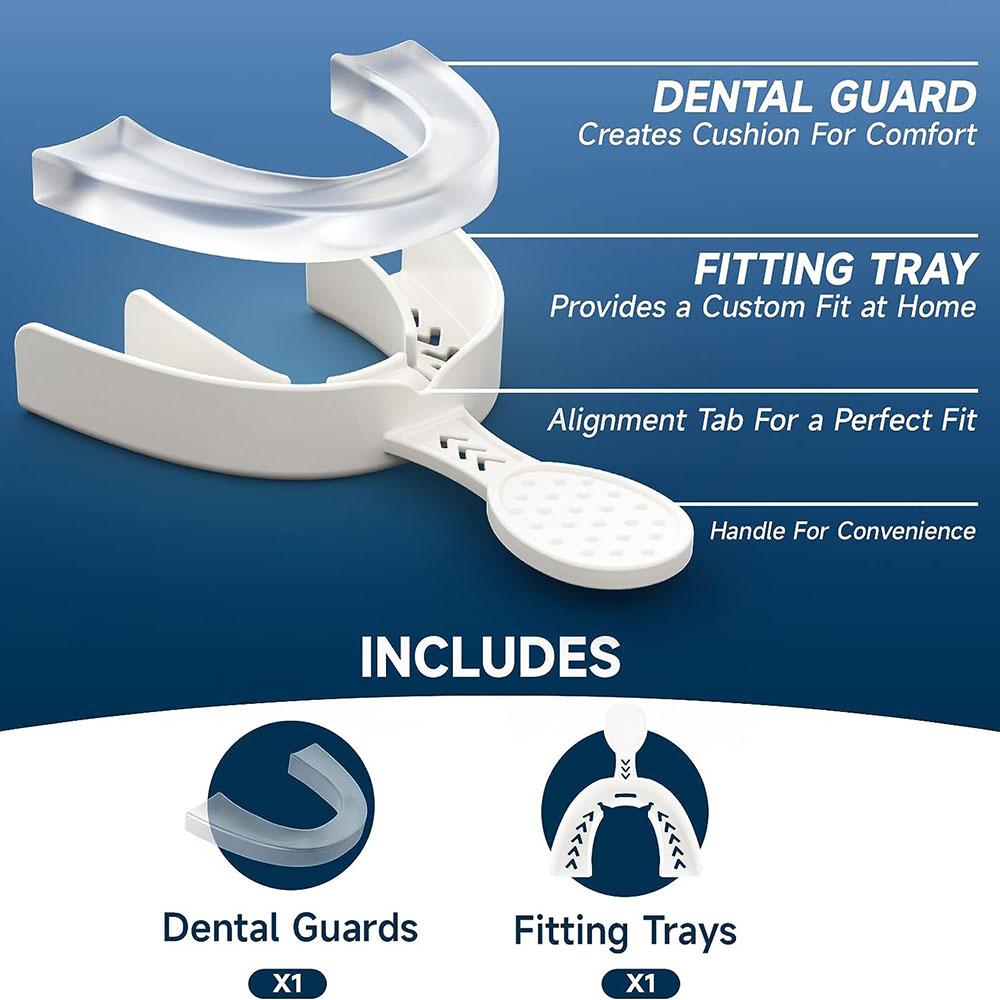 Набор формовочных стоматологических ночных кап для защиты от скрежета зубами и стискивания челюстей, изготовленных по индивидуальному слепку