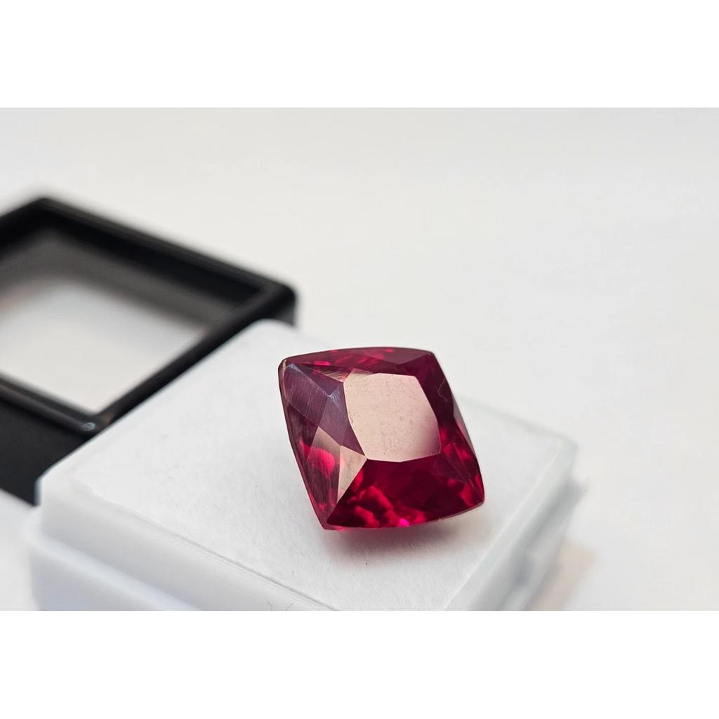 Cushion Cut Mozambique Red Ruby 12 Ct Beautiful Certified Loose Gemstone