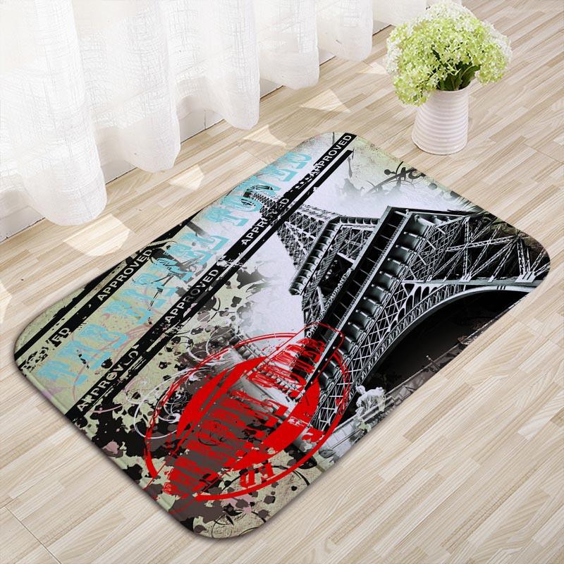 Building Tower Kitchen Floor Mat Bedroom Non-slip Carpet Household Door Mat Entry Floor
