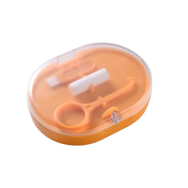 Двухслойный магнитный контейнер с зеркалом - Портативное хранилище для зубных протезов